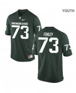 Youth Dennis Finley Michigan State Spartans #73 Nike NCAA Green Authentic College Stitched Football Jersey VT50Y18BN